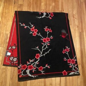 Melanie Lyne Floral Bird Print scarf Wrap